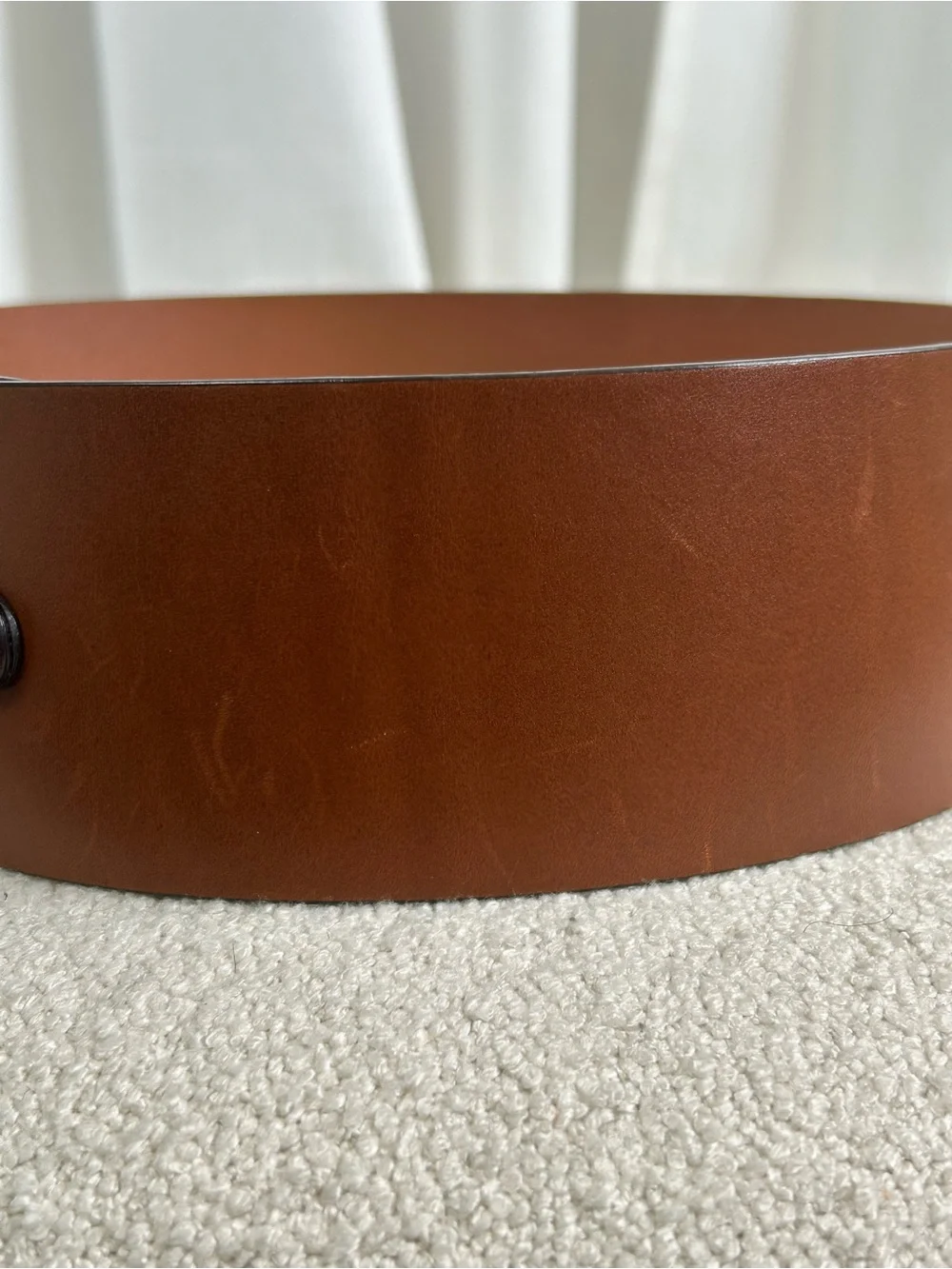 Gucci Horsebit Wide Leather Waist Belt Brown Size 85/34